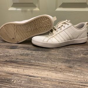 Gently used white adidas